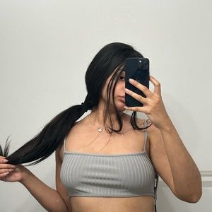 Prettylittlething backless crop top